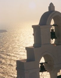 A precipizio sul mare di Santorini